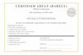 Certified Adult (Barely)
